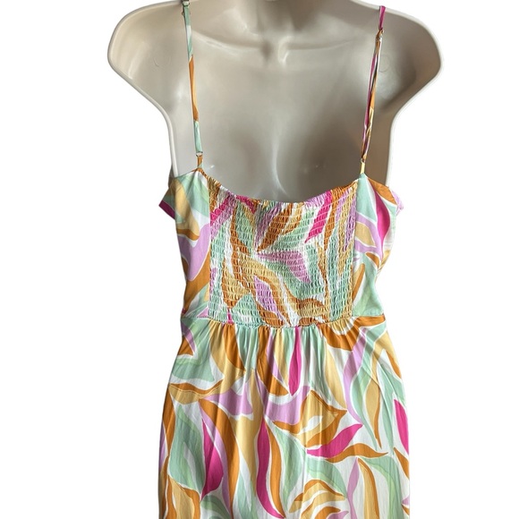 Astr Mariela  Colorful Abstract Print Midi Slip Dress Size XL - Picture 9 of 16